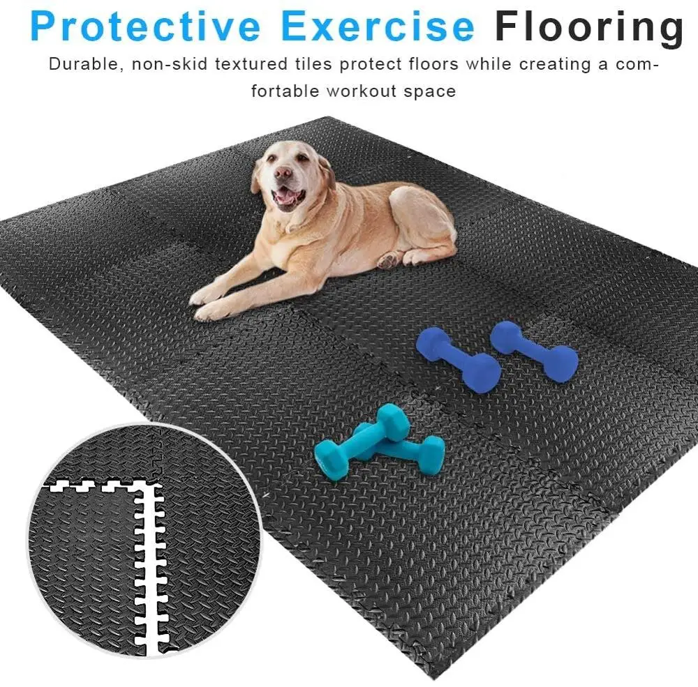 60x60 см Многофункциональный блокируя Циновка пены гараж тренажерный зал Плитки