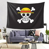 luffy skull banner tapestry beach towel decoration family living room background wall tapestry 80x60 inches