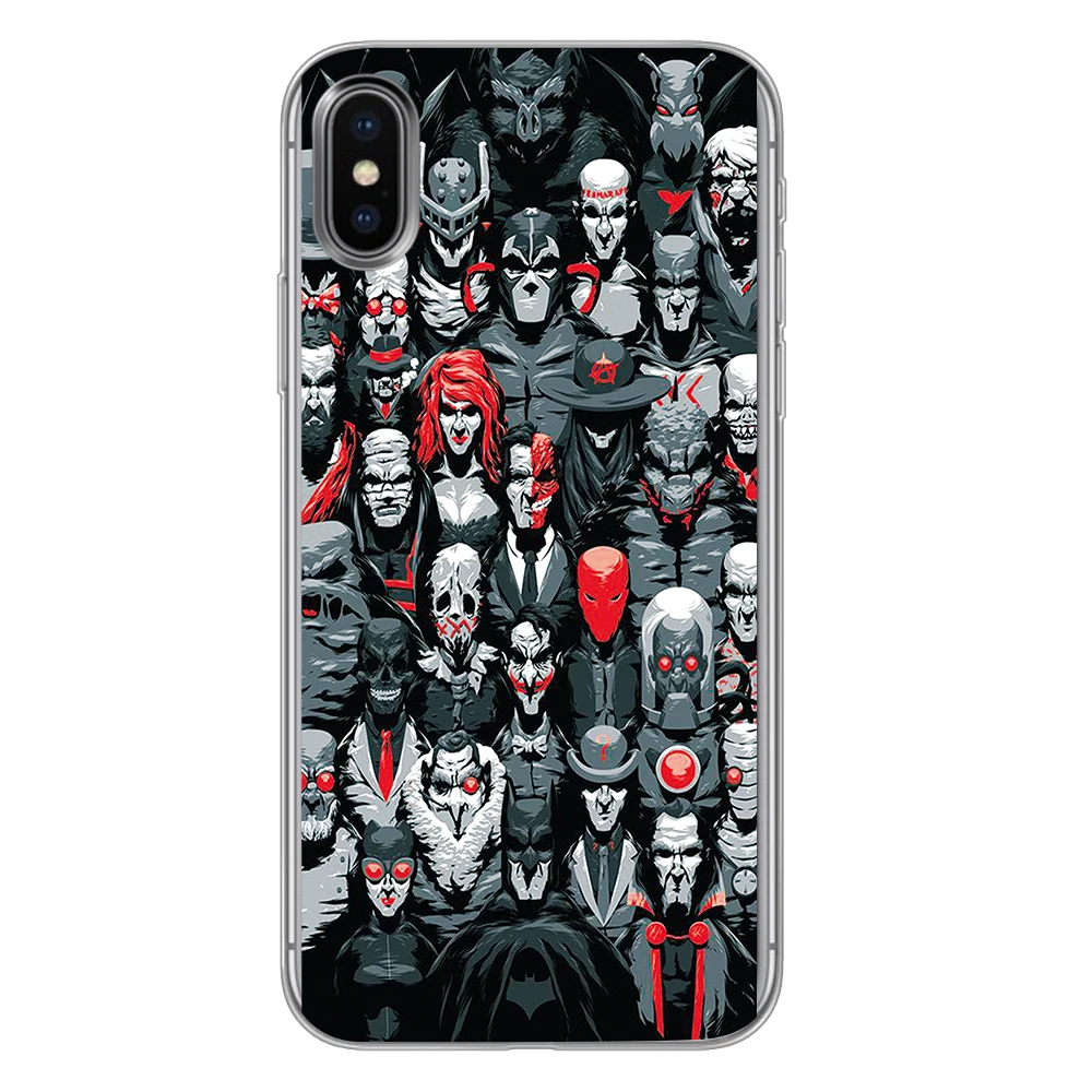 7 Бэтмен Супермен для Dc комиксов силиконовые чехлы для телефонов iPhone 5 5S SE 6 6s 7 8 Plus X XS Max XR задняя крышка - Цвет: 7