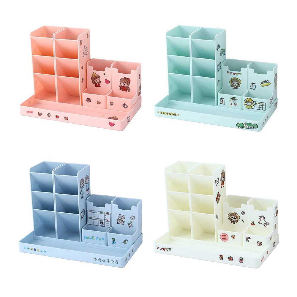 

Desktop Organizer Pen Holder Pencil Storage Box Desktop Organizer Penholder Desk Organizer For Office Stationery Storage Box