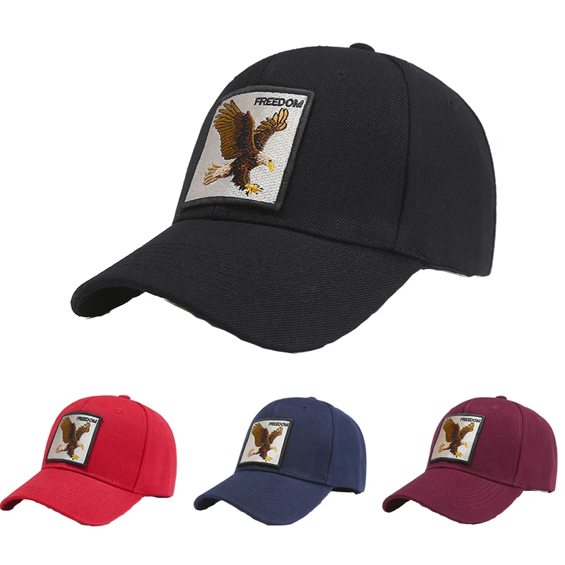 

Men Animal Embroidered Eagle Baseball Caps Women Unisex Seasons Outdoor Sport SunHat Trucker Student Snapback Adjust Hip-Hop Hat