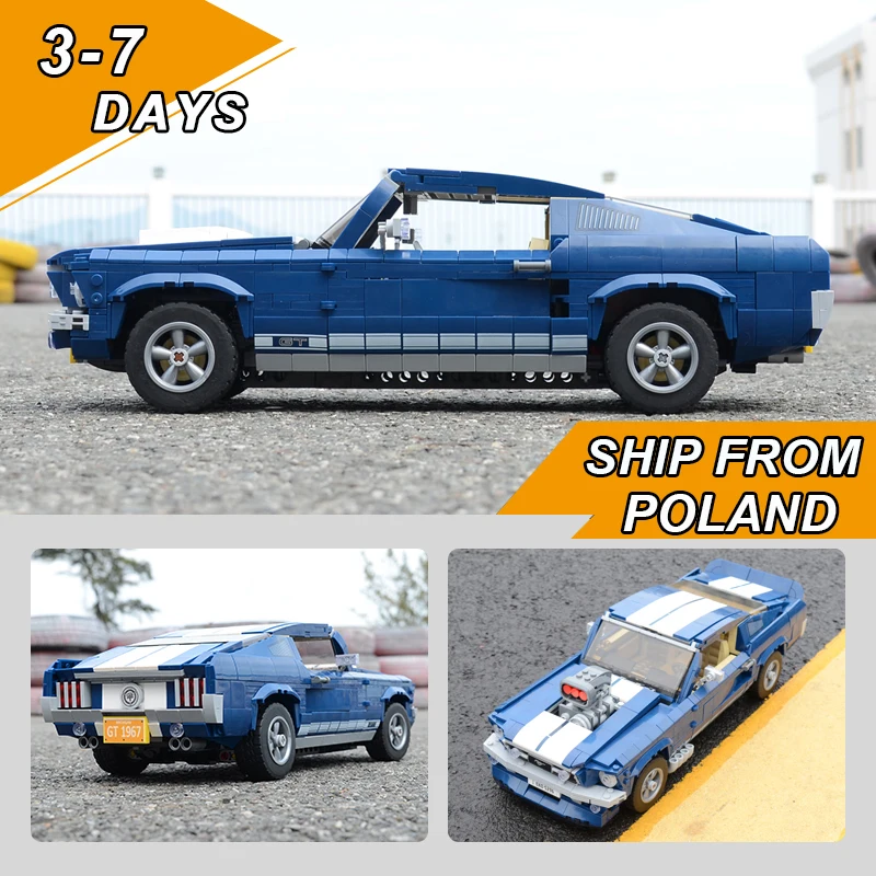 1471 шт Строительные блоки Совместимые LGSet Creator Expert Technic 21047 10265 Fords Mustang Gt500 автомобильные кирпичи игрушки подарки