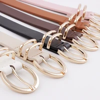 new fashion ladies belts pu leather wild round pin buckle belts ladies professional dress jeans accessories designer belts