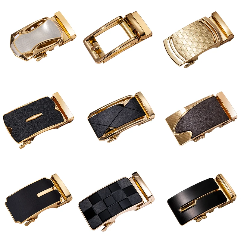

For 3.5cm Luxury Gold Men Automatic Buckle Without Belt Male Patry Wedding Business Famous Brand Barry.Wang Dropshipping