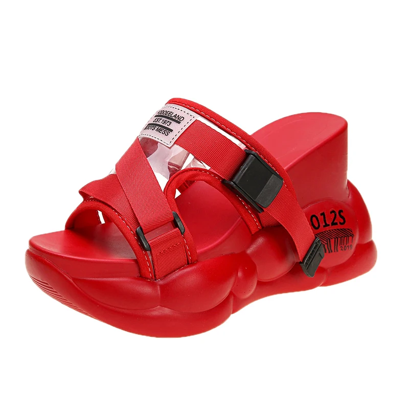 Женские летние шлепанцы для улицы новинка 2020 года сандалии на массивной