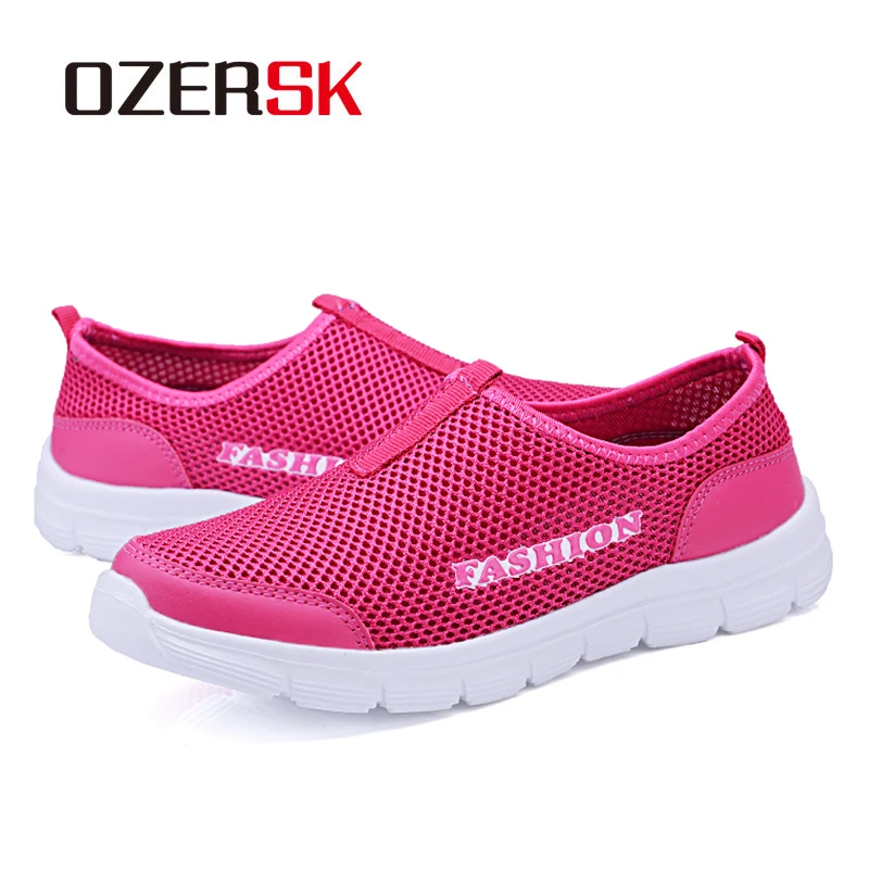 Женские Прогулочные кроссовки OZERSK летние повседневные сетчатые туфли на плоской