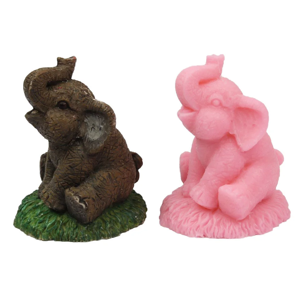

DIY Baking 3D Elephant Modeling Mold Fondant Chocolate Cake Decoration Handmade Soap Silicone Molds