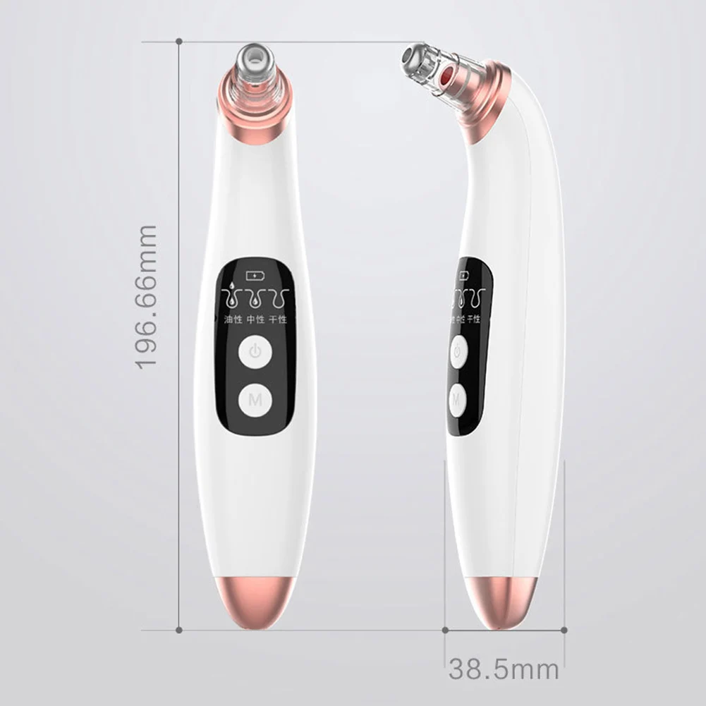 

Portable Electric Blackhead Remover Acne Extractor Pore Vacuum Facial Skin Care Cleanser Beauty Instrument Spot Cleaner