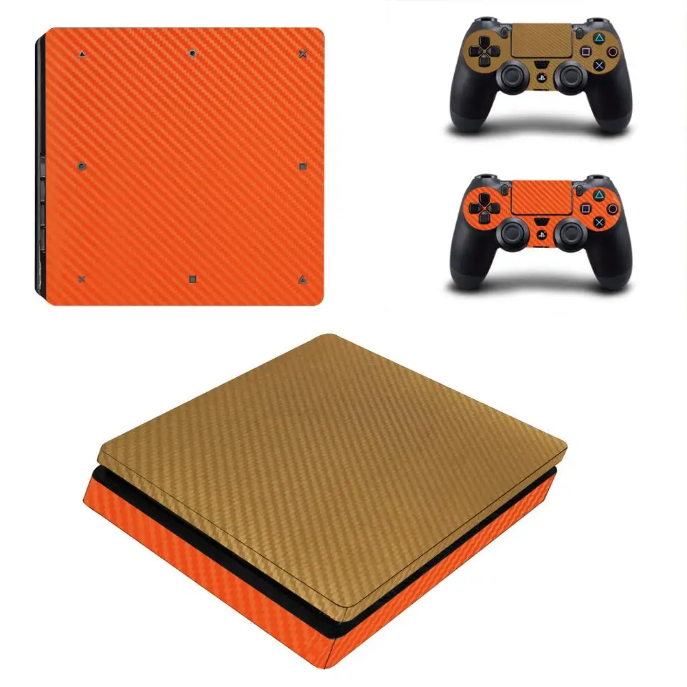 PS4 тонкие наклейки из углеродного волокна Play station 4 тонкий кожи наклейка Стикеры