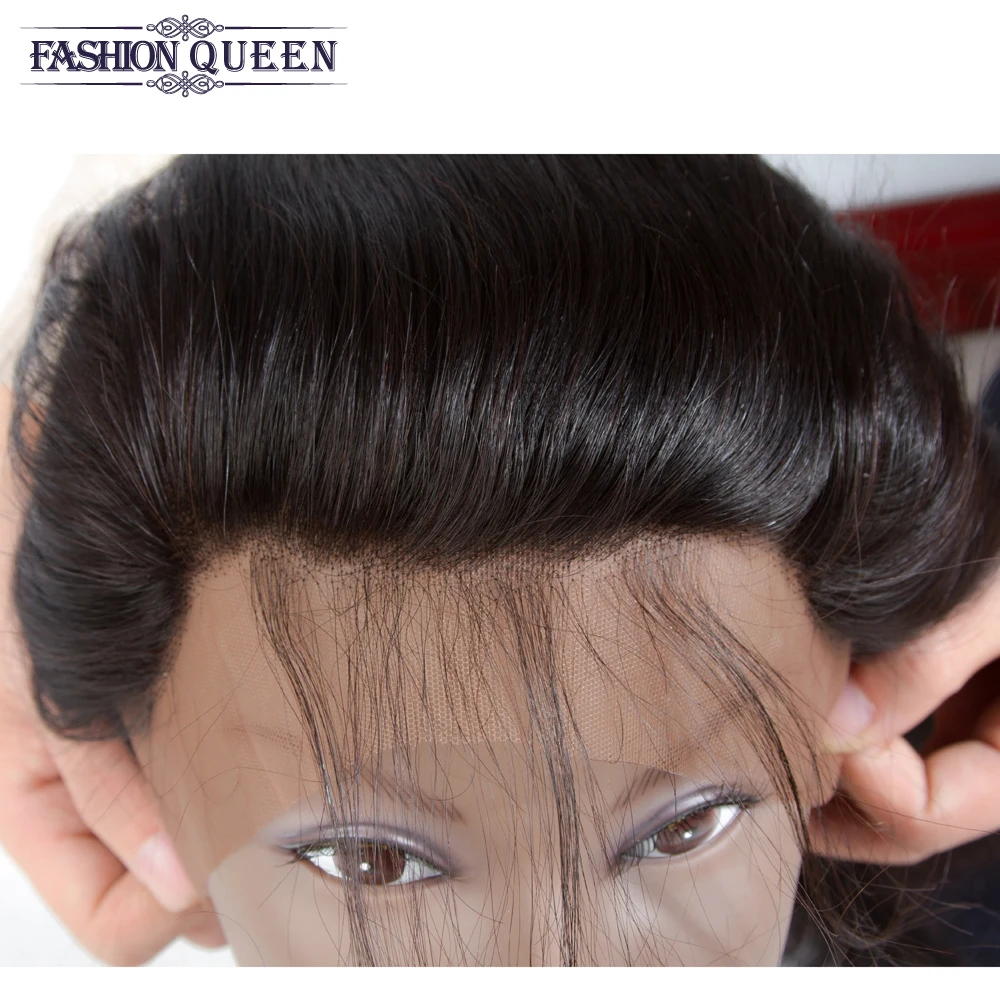 Бразильские пучки волос с закрытием человеческих объемных волн фронтальным