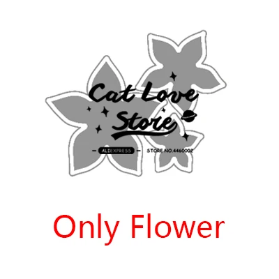 Only Flower 3 шт цветок пуансеттии металла резки Скрапбукинг трафарет высечки карты делая Декоративные ремесло тиснение новые штампы для - Цвет: Only Flower