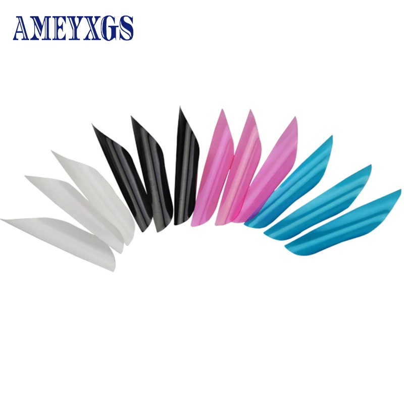

50pcs 1.75 Inch Archery Spiral Feathers Right Wing Rotating Feathers Fletching Bow and Arrow DIY Shooting Hunting Accessories