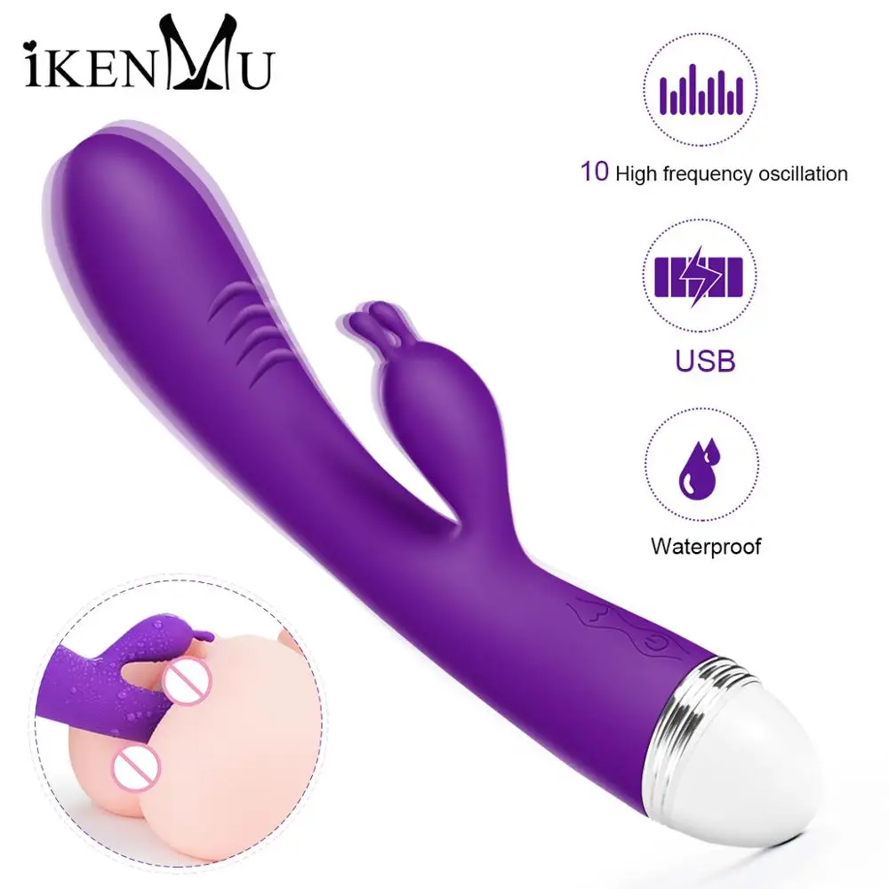 Двойной вибратор точки G Вибратор для взрослых многоскоростной женщин клитор