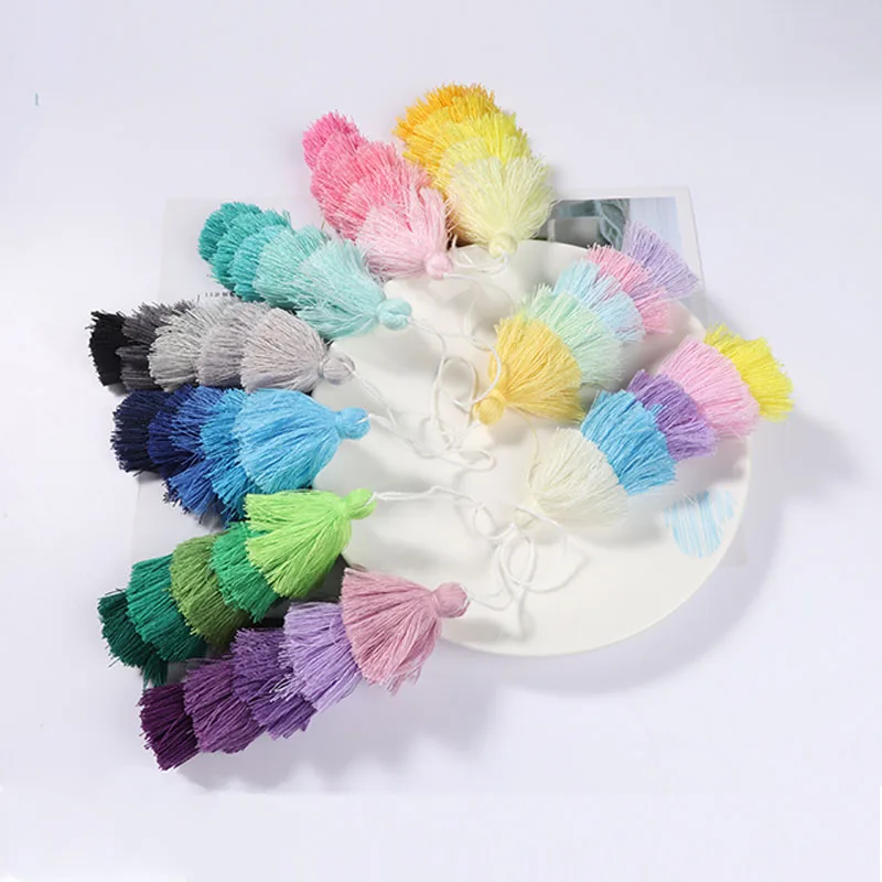 Хлопковая шелковая кисточка для брелка 5 слоев 14 см украшения одежды сделай сам