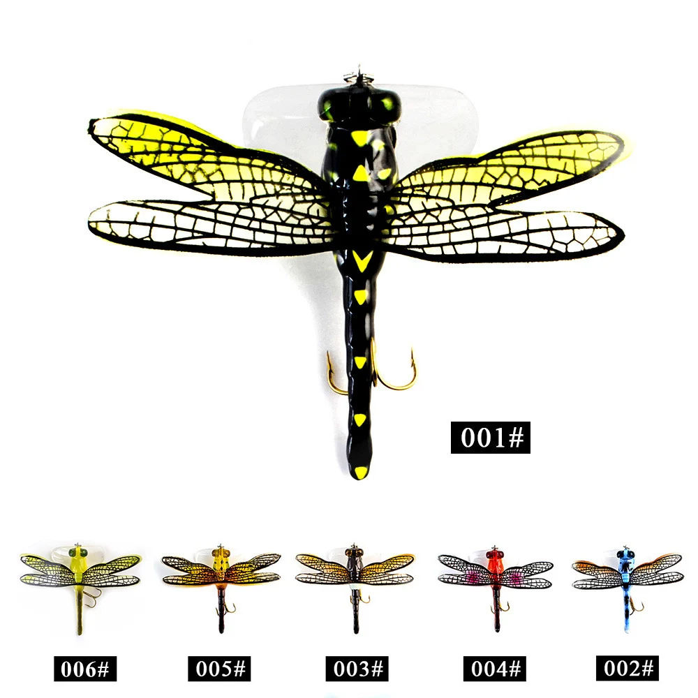 

1 шт. Рыболовная Приманка Крюк Вес 6g Длина 75 мм как живая Стрекоза плавающий мушек для ловли нахлыстом крючок с волосами насекомое приманкое