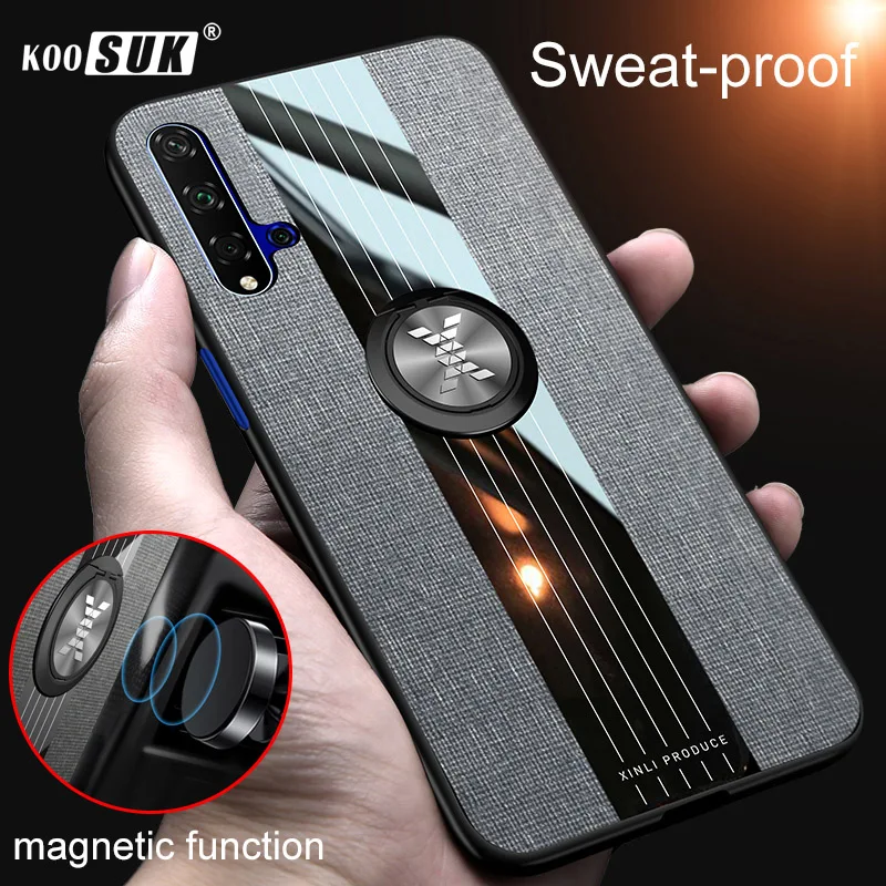 Чехол Koousk для Huawei Honor 20 Lite Honor20 Pro 20S задняя крышка держатель с кольцом на палец
