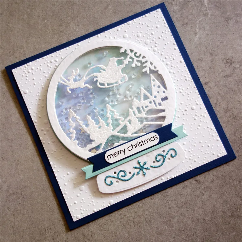 Huixiang Рождественская металлическая Форма для резки зимнее украшение сцены