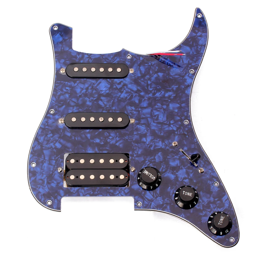 3-слойная электрическая гитара предварительно Заряженная Защитная плата Pickguard SSH