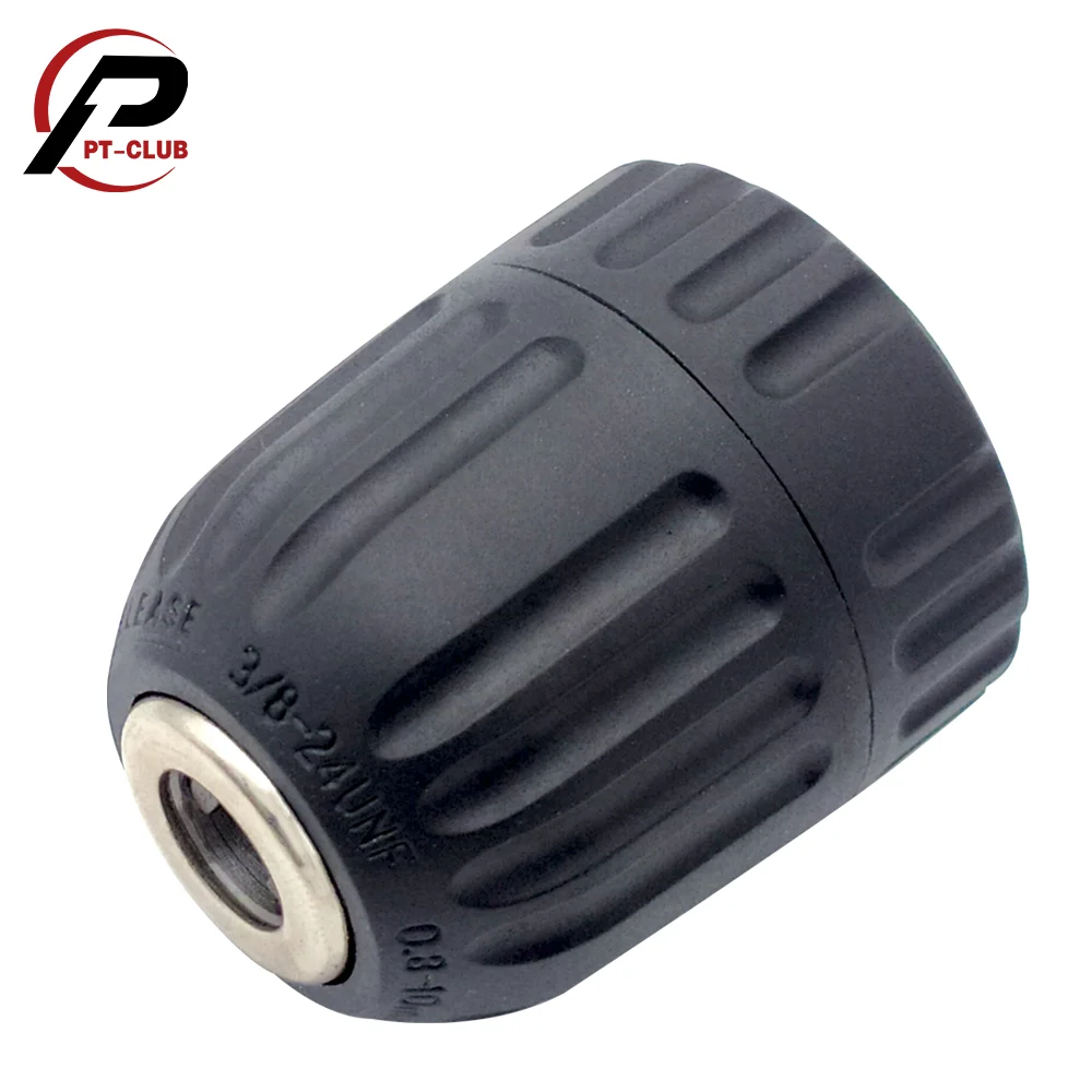 Portabrocas sin llave 3 / 8-24UNF 1/2-20UNF Montaje 0.8-10mm Portabrocas autoapriete para múltiples propósitos Portabrocas manual