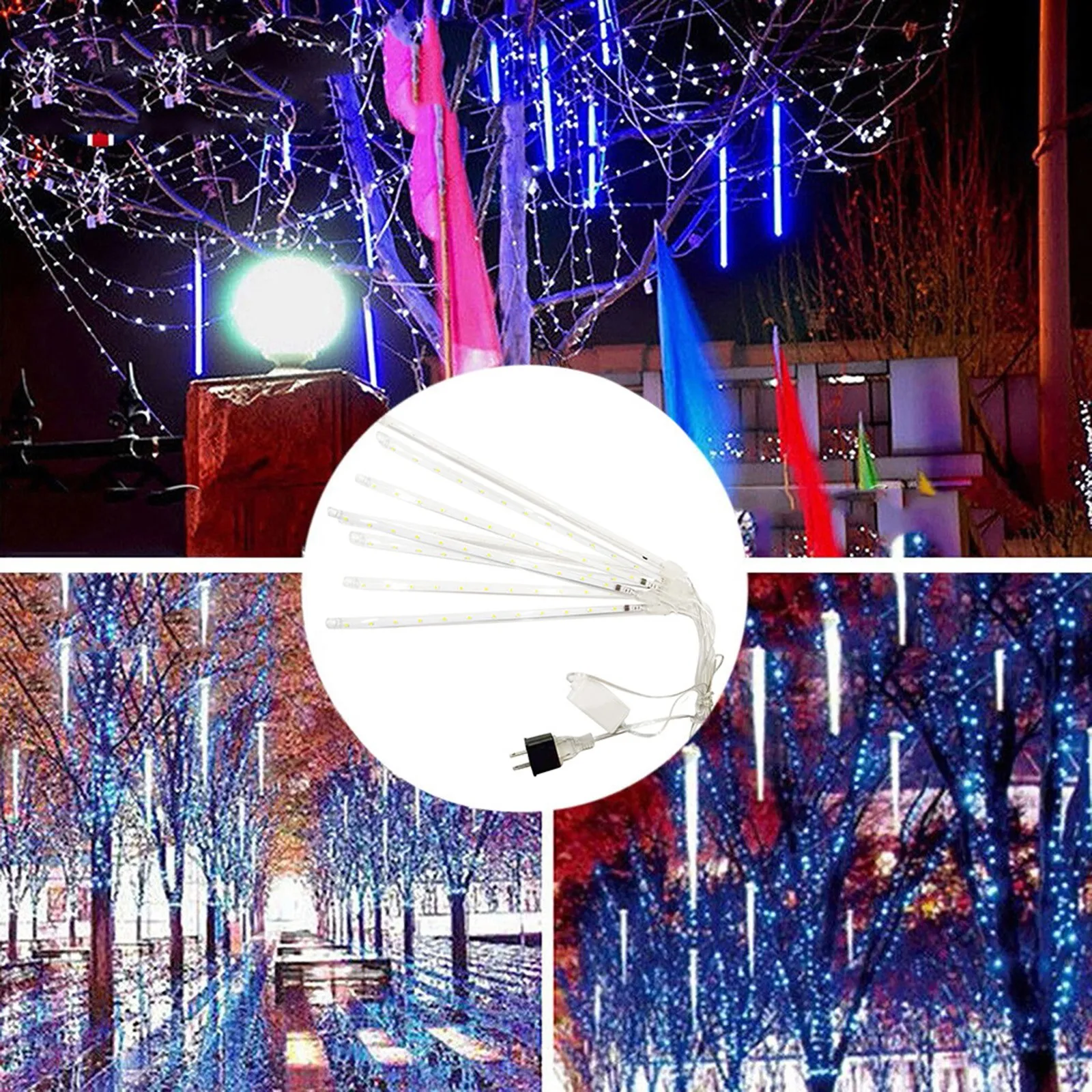 

50CM Party LED Lights Meteor Shower Rain Lights Shower Rain Snowfalls Xmas Tree Garden Outdoor For Garden Wedding