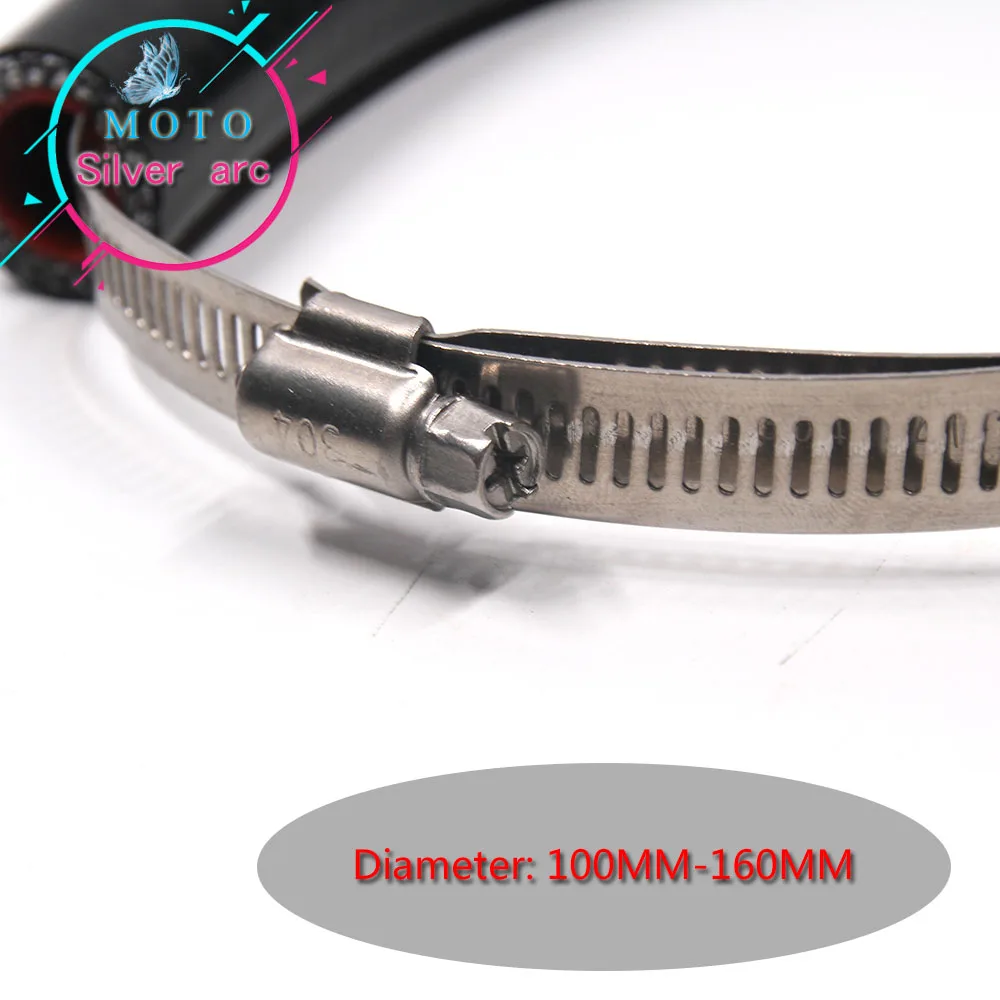 Мотоциклетные аксессуары универсальный размер 100 160 мм Овальный выхлопной