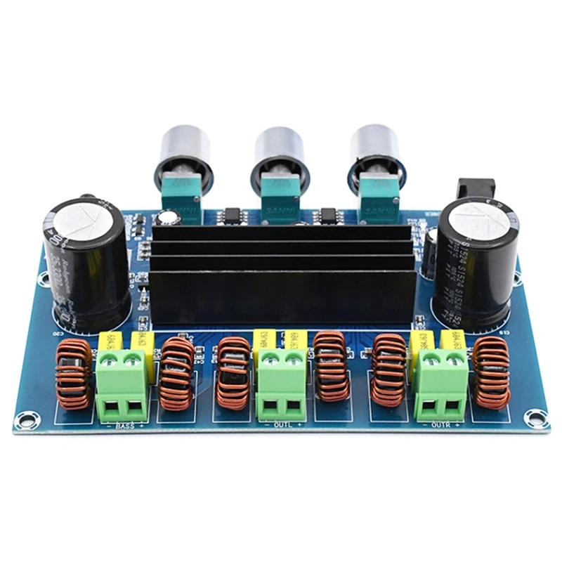 XH A305 плата цифрового усилителя мощности TPA3116D2 Bluetooth 5 0 2 1 канальный аудио бас AUX AMP