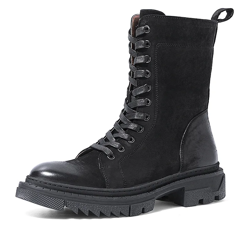 

Desert Boots Mens chelsea boots men High Quality Genuine Leather cowboy boots winter British retro men shoes all-match cowhide