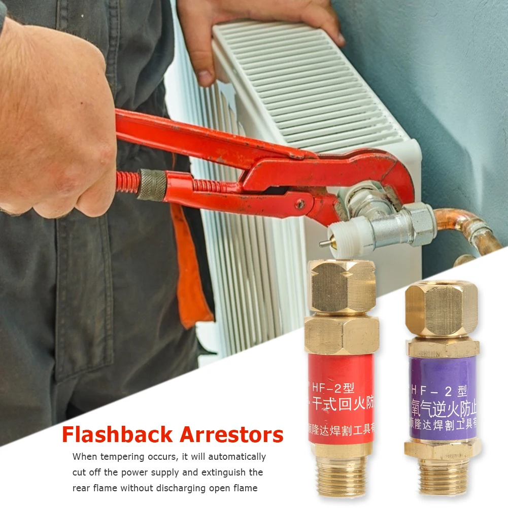 2 шт. кислородная ацетиленовая предохранительный затвор топлива Безопасность