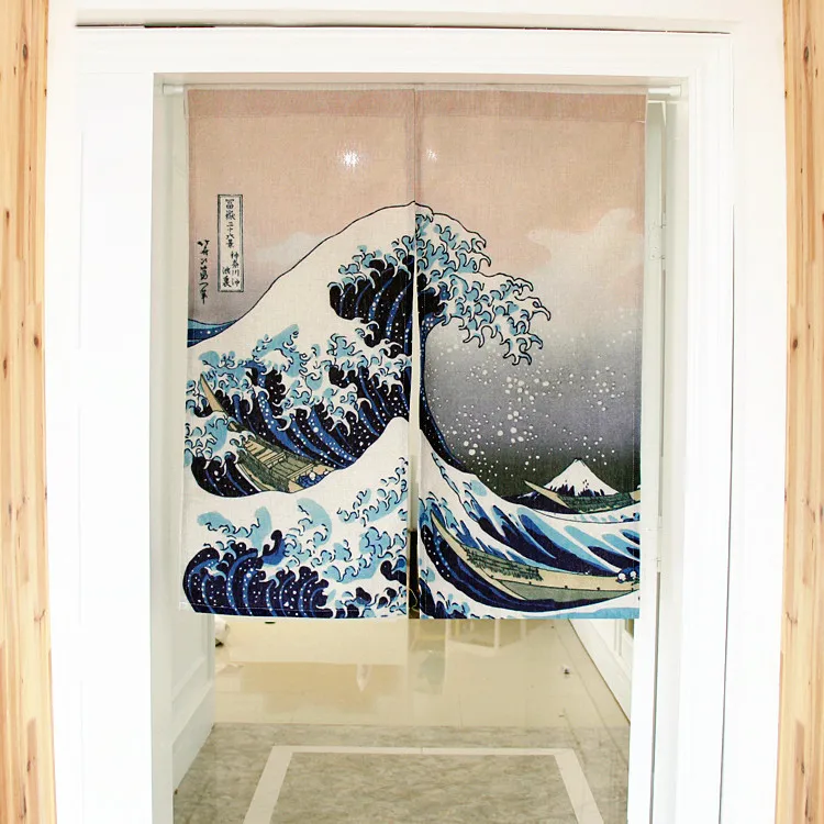 

Японские декоративные дверные занавески sea spray, тканевые хлопковые домашние экраны, занавески для ванной и кухни