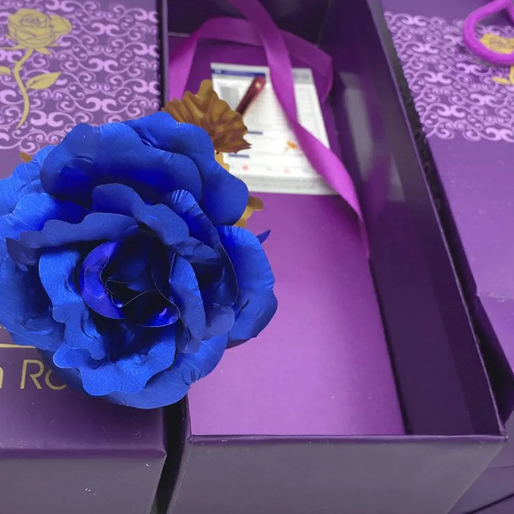 День Святого Валентина креативный подарок фольга покрытая розовым золотом роза