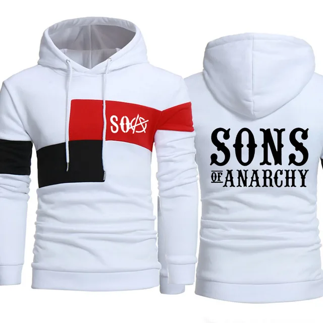 SOA Sons of anarchy/детская модная спортивная одежда с капюшоном для мужчин повседневная