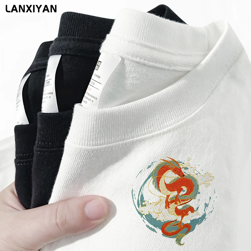 

Japanese design heavy cotton short sleeve T-shirt women's summer 2021 new thin loose lovers T-Shirt Top