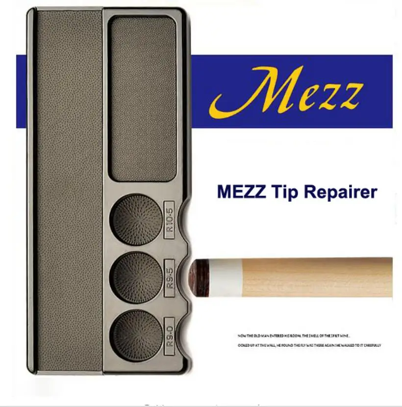 

Original MEZZ Billiard Cue Tip Shaper Tool Repair Tool Tip Pool Cues Tip Repair Set Snooker Tip Multi-function Repair Tools
