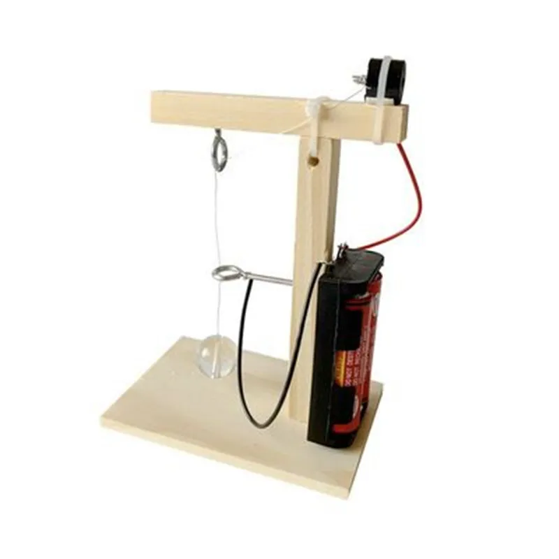 DIY шток деревянный землетрясения модель аварийной сигнализации для