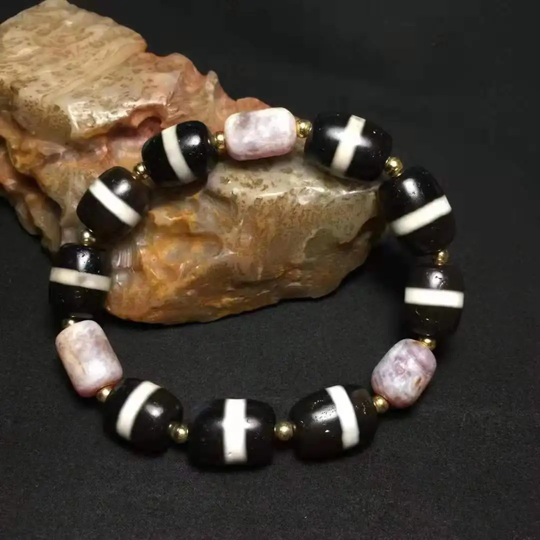 

Ювелирные изделия Тибетский браслет из бусин в этническом стиле Стиль серая шкурка Натуральный камень бесплатная доставка материалов