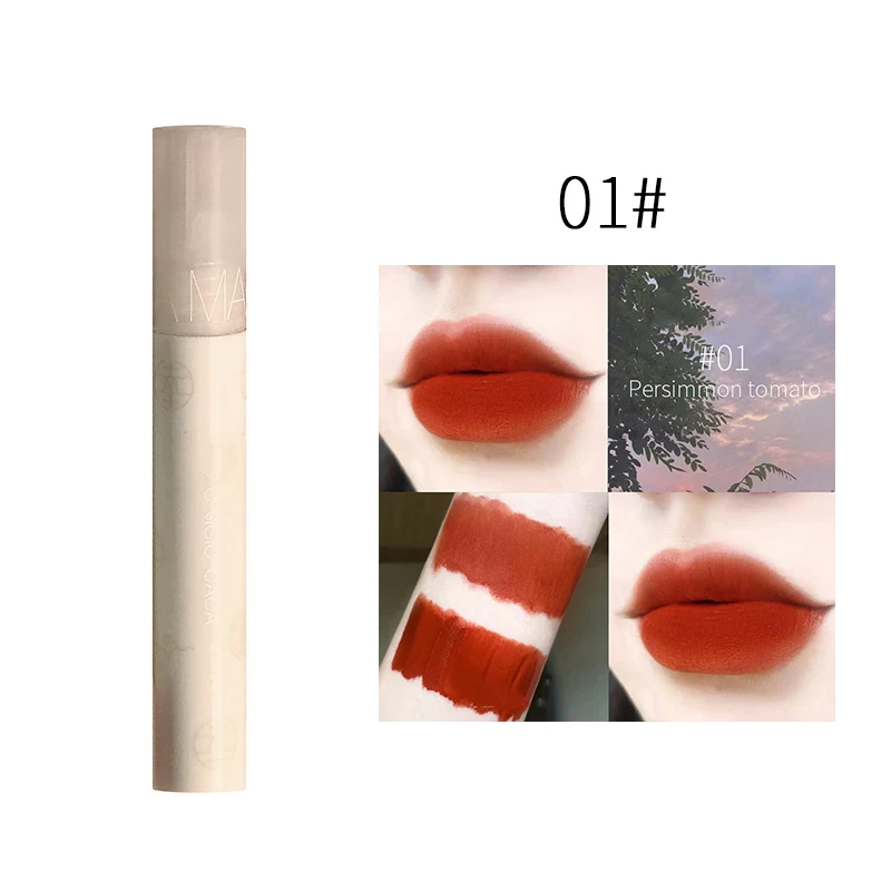 

Макарон, глазурь для губ, косметика, матовая бархатная шелковистая помада, стойкий водостойкий жидкий блеск для губ, сексуальный Макияж для ...