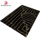 Коврики для спальни, гостиной, с золотой линией, Нескользящие, в скандинавском стиле