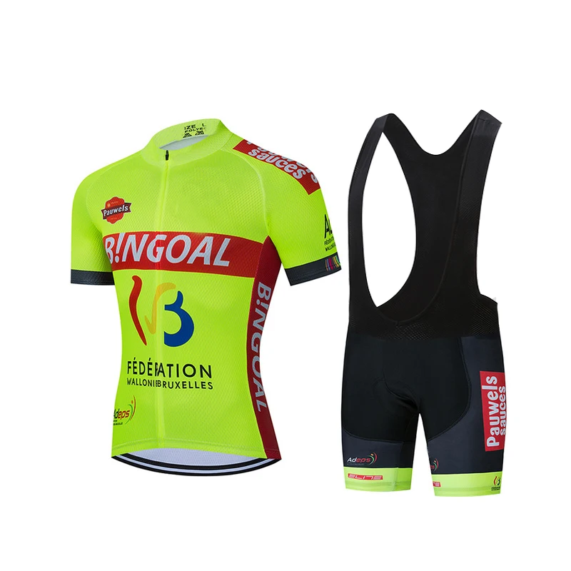 

2021-BINGOAL-Cycling-Team-Jersey-Bike-Shorts-19D-MenS-Summer-Bicycling-Maillot