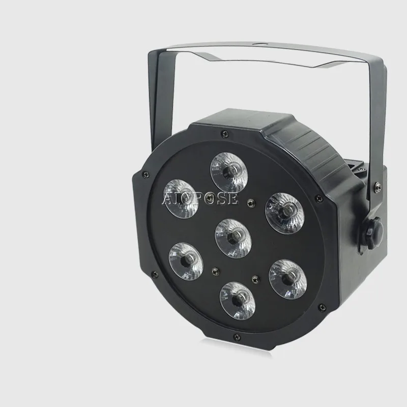 30 шт./лот 25 Угловые большие линзы 7x18 Вт led Par огни RGBWA UV 6in1 плоские par dmx512 дискотечные