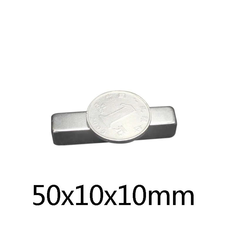 

2/5/10/20/30PCS 50x10x10mm Strong Magnet sheet Permanent Neodymium Magnet 50x10x10mm Strip Block Magnets 50*10*10mm