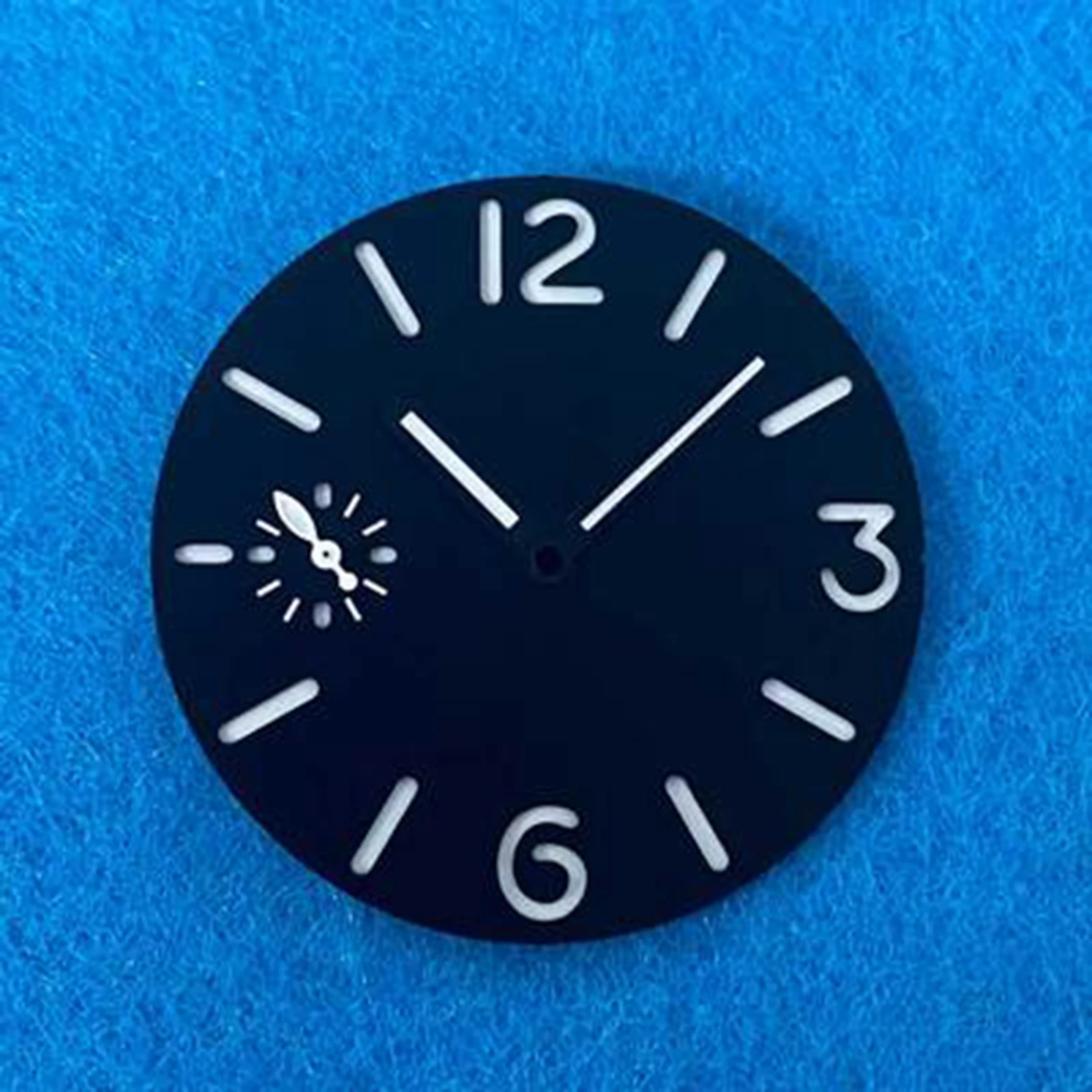 for ETA6497/ST36 Movement Watch Dial + Hands 36mm Green Luminous Spare Parts