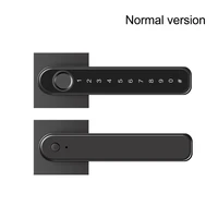 fingerprint smart door lock durable home touchscreen private battery powered usb charging electronic handle office with key