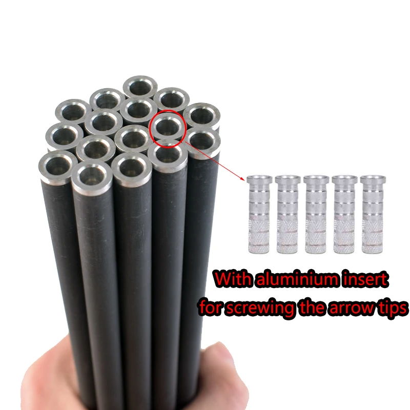 12 шт. Охота стрельба из лука блочного стрелы арбалет углерода стрелка вал 16/20