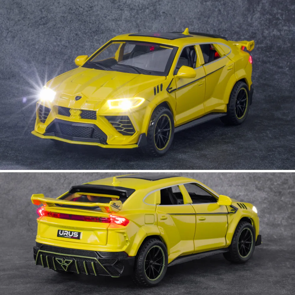 

2021 New 1:32 Lamborghini Bison URUS SUV Alloy Racing Convertible alloy car model simulation car decoration collection toys
