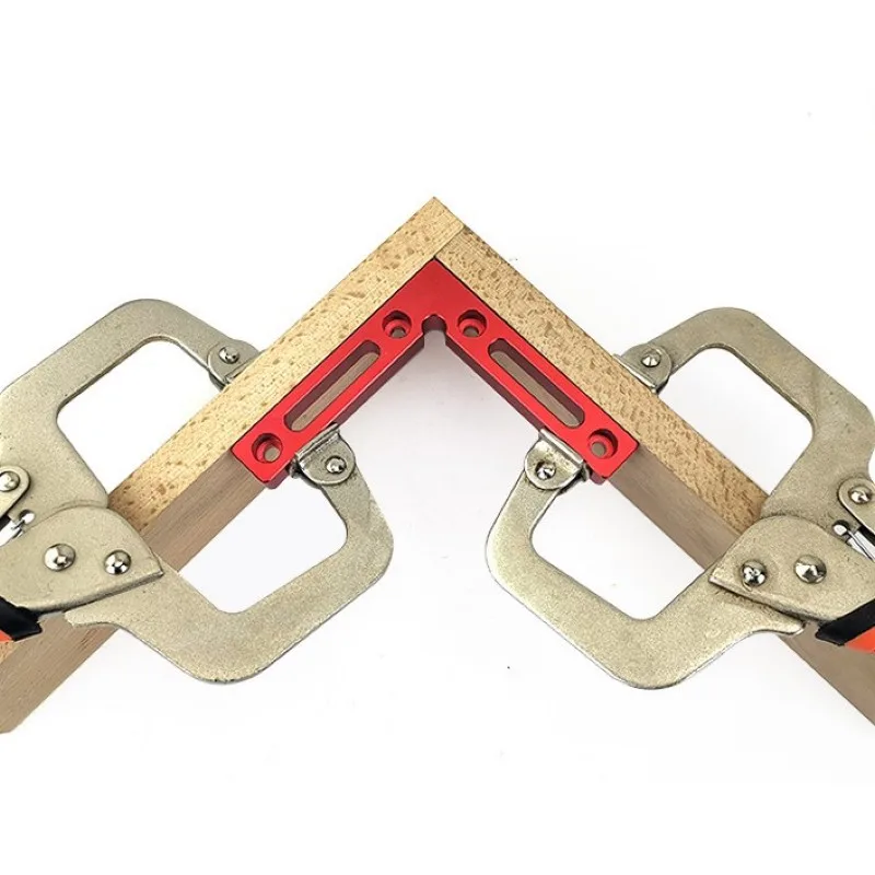 

4.7" x 4.7" 90 Degree Positioning Squares Right Angle Clamps Precision L Block Square Aluminium Alloy Woodworking Carpenter Tool