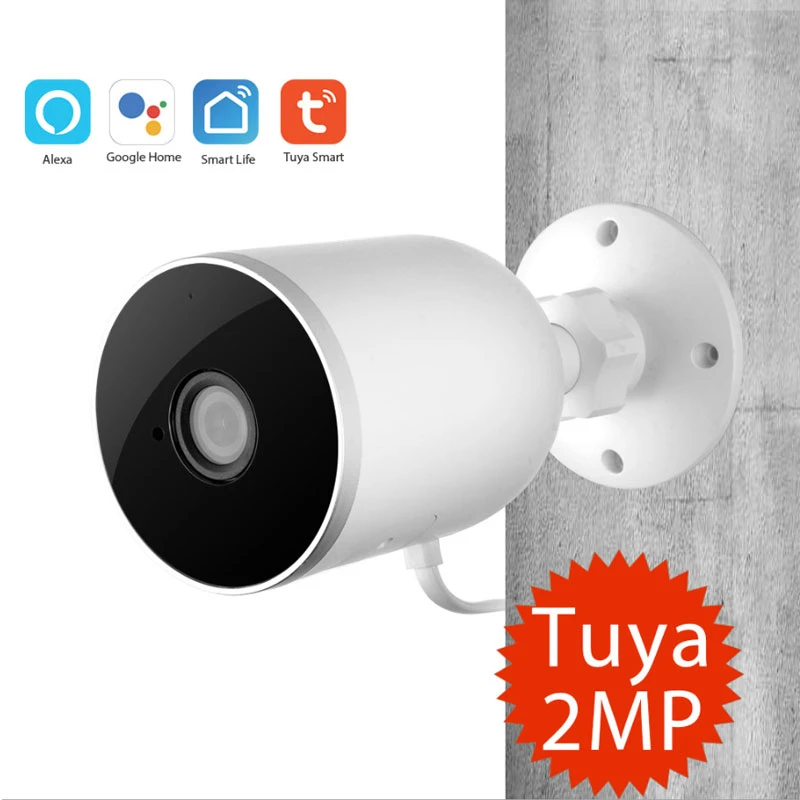 

Tuya умная Беспроводная сетевая уличная Водонепроницаемая камера 1080P PTZ Поворотная умная ip-камера HD full color ночное видение