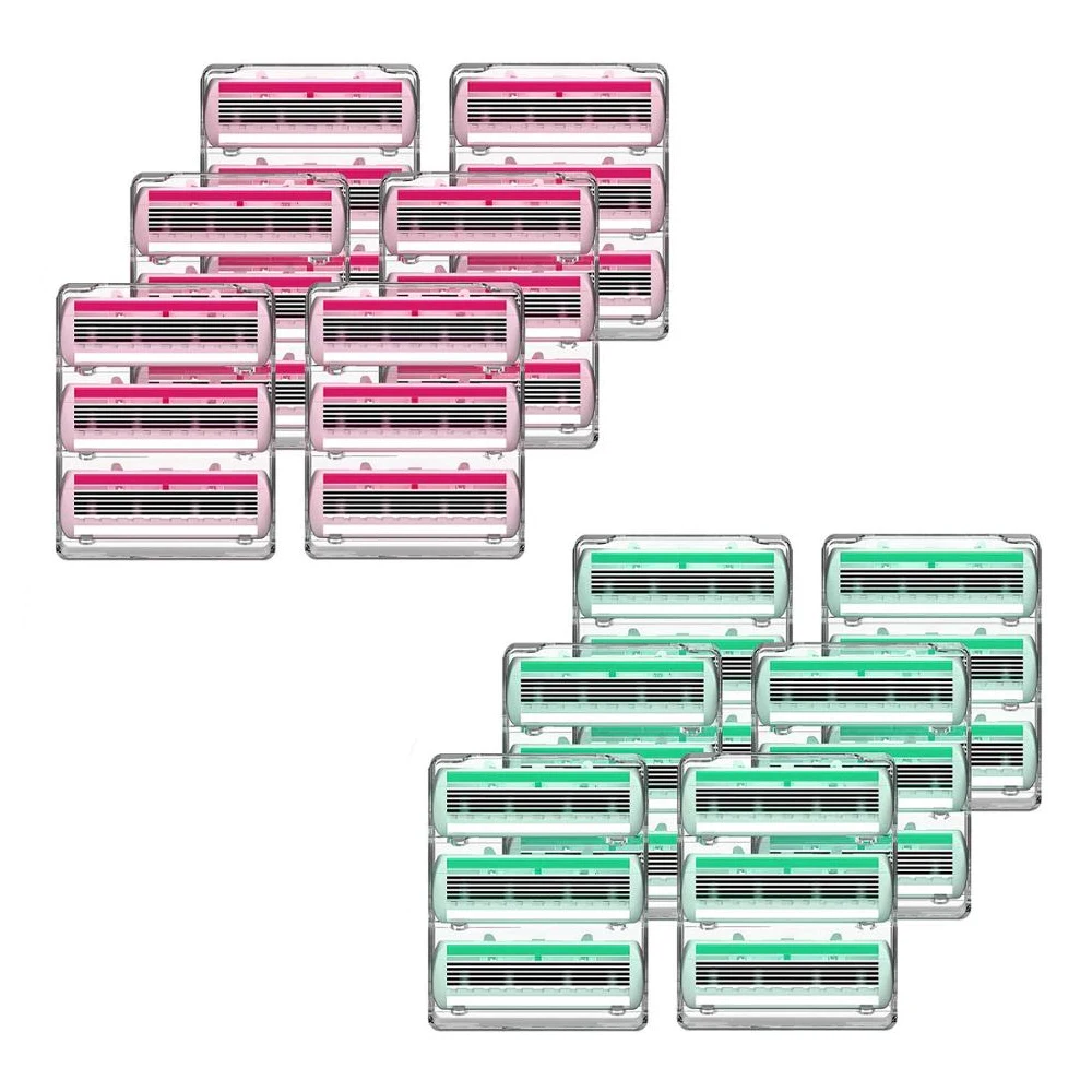 HAWARD бритвенное лезвие для бритья и удаления волос Система 6 лезвий 18 картриджей