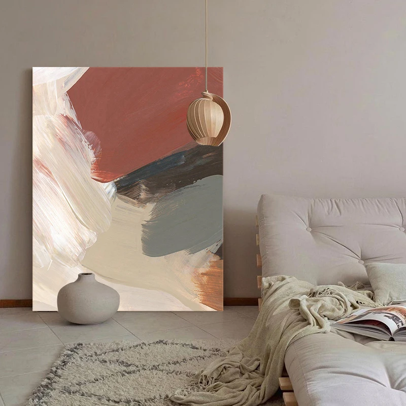 

Hand-Painted Oil Painting on Canvas "Old things" Abstract Bedroom Bathroom Living Room Office Wall Hang Artwork Decor No Framed