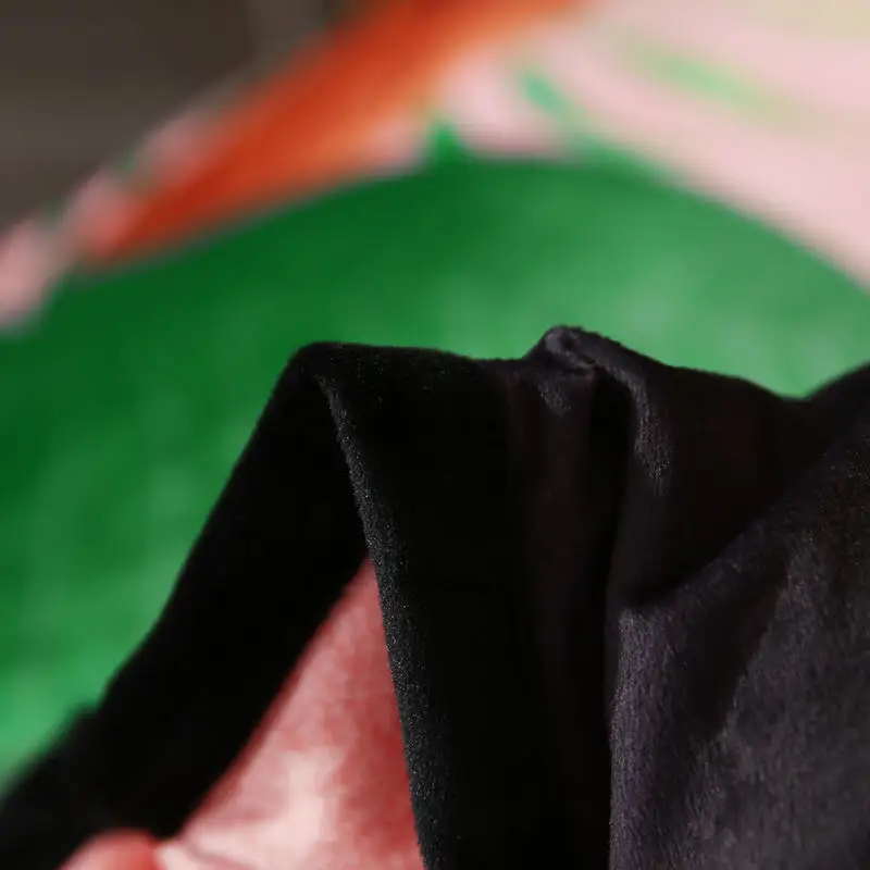 Flamingo Bedding Sets Waiting in the flowers Bed Set Cartoon Children Black edge bed linen Four piece set of single/double | Дом и сад