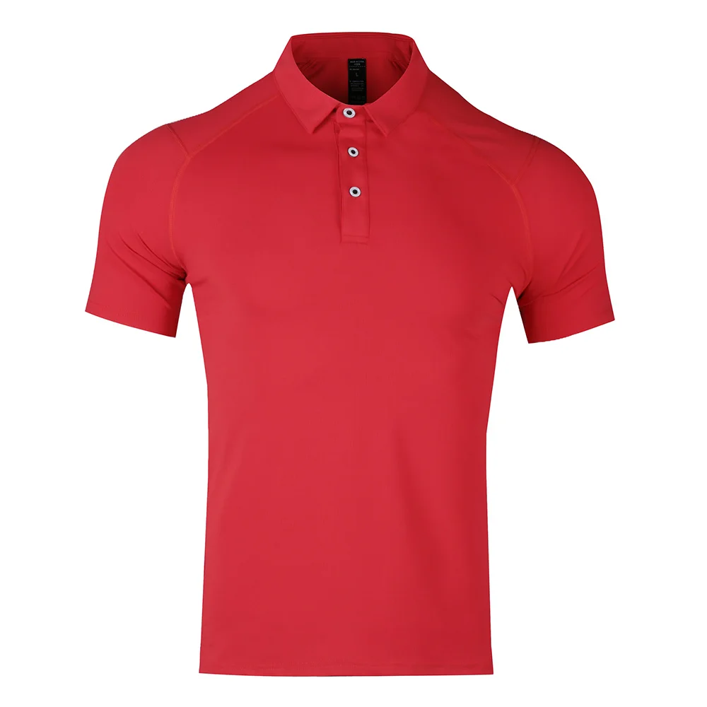 90% Polyester + 10% Spandex Men Golf Wear Summer New Golf Shirt Male Comfortable Breathable Quick Dry Golf Short Sleeve T-Shirt